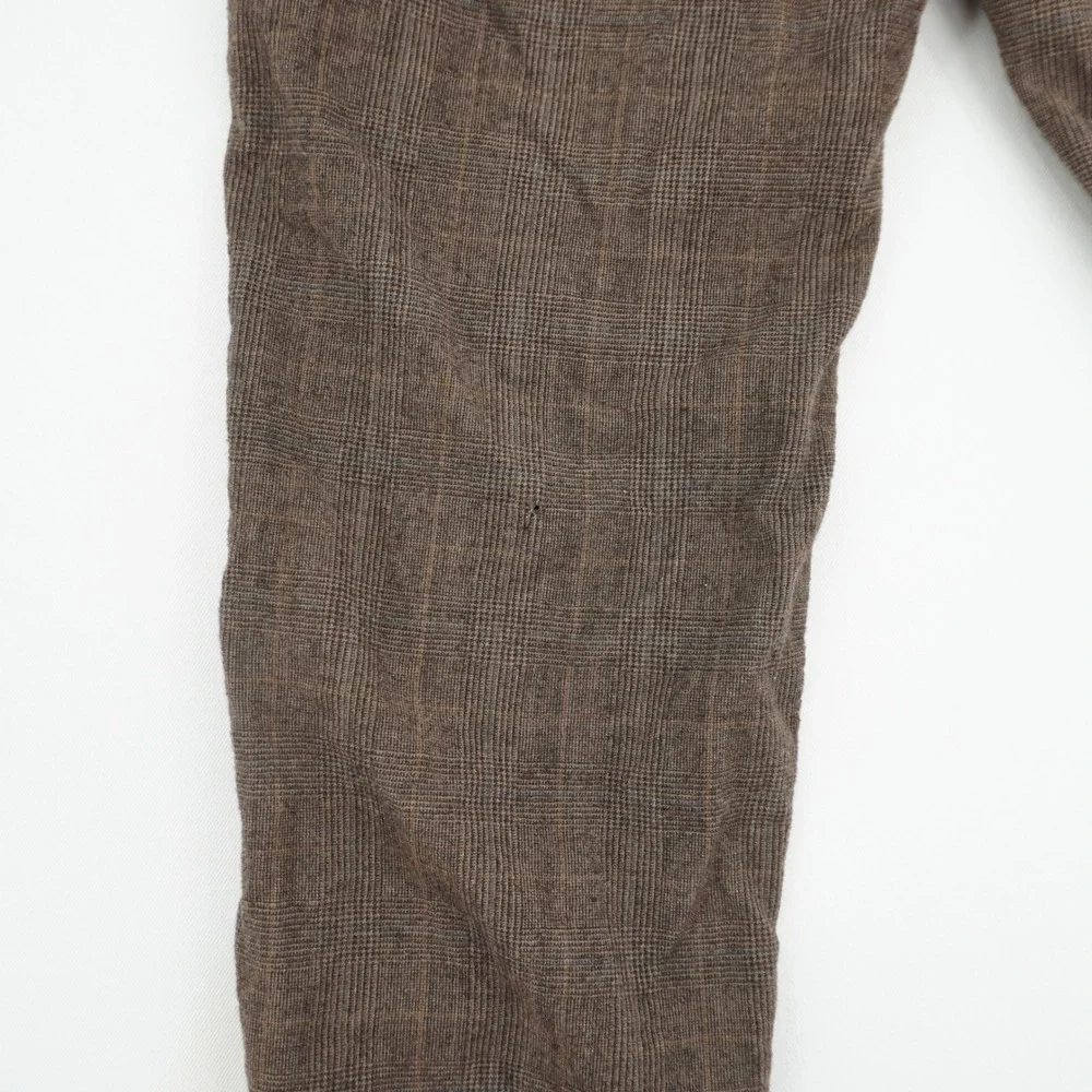 Lauren Ralph Lauren Mens Brown Glen Plaid Dress Pants Trousers 36W x 30L